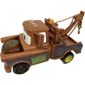 Disney Pixar Cars Tow Truckin' Mater Truck Plastic Toy Suction Cup Hook Winch